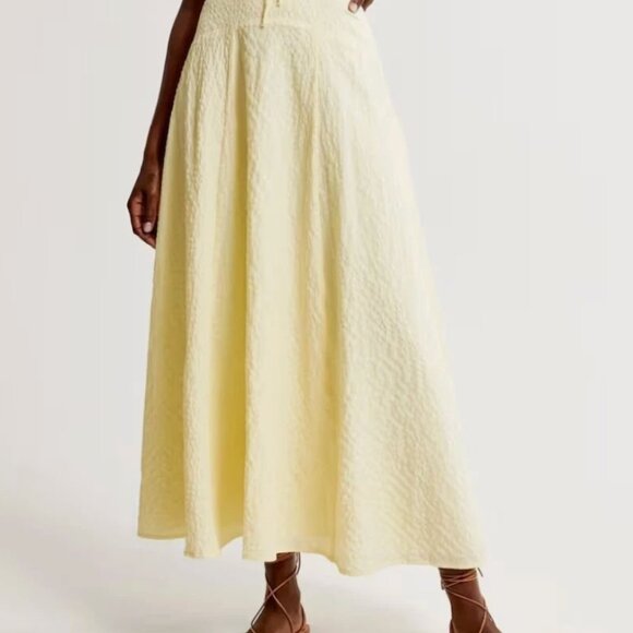 Abercrombie & Fitch Yellow Maxi Skirt - Picture 1 of 3